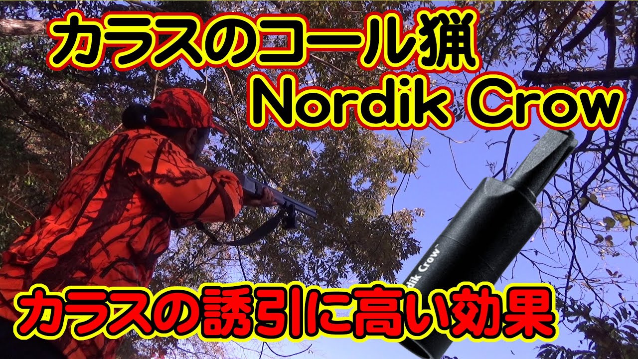 【狩猟解説】Vol.37 カラスのコール猟 カラスに高い効果のあるゲームコール ノルディック・クロウ【コール猟】【鳥猟】