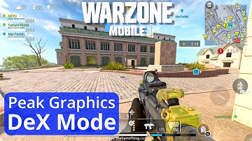 Warzone Mobile 60FPS Peak Graphics Samsung Galaxy S24 Ultra DeX Mode Latest 3.7.0 Update - 4K 60FPS