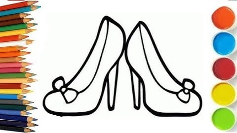 How to draw a high heels 👠| Easy drawing for kids & beginners| Simple high heel drawing for kids 