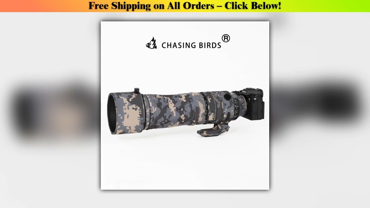 CHASING BIRDS camouflage lens coat for OLYMPUS 150-600mm F5-6.3 IS ED MSC waterproof and rainproof