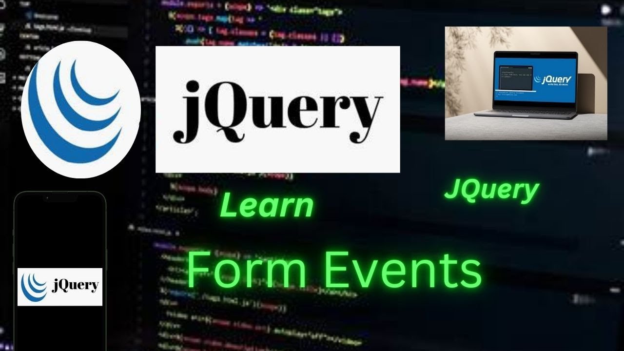 jQuery form events Tutorial - YouTube