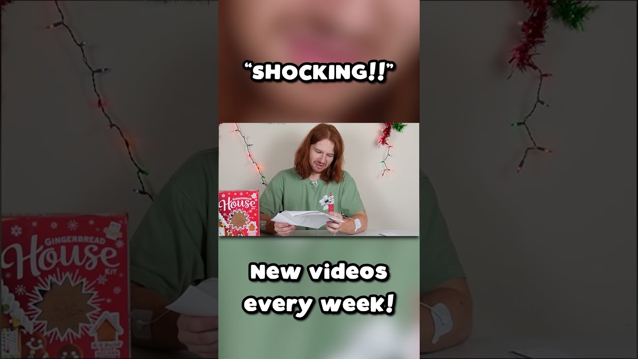 ⚡⚡SHOCKINGLY PAINFUL #gingerbread #xmas #shorts #ytshorts #gingerbreadchallenge #axellent #funny