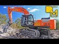 HITACHI ZAXIS 350 + ZAXIS 290 BAGGER BUNKER ABRISS BAUSTELLE #3 ABBRUCH EXTREM