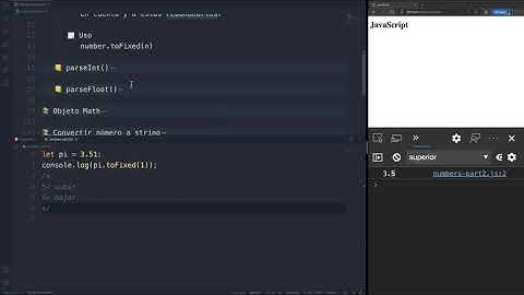 Curso JavaScript - Numbers, métodos toFixed(), parseInt(), parseFloat()