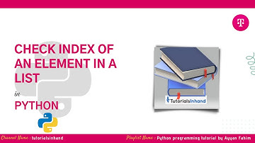 how to check index of element in list python
