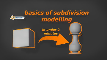learn the basics of subdivision modelling in blender !