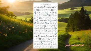 {سورة _القلم}#تلاوة_خاشعة_للقارئ_الشيخ_العيون_الكوشي📗🌴🏝️