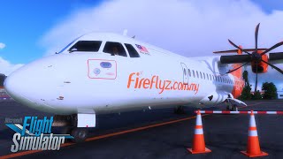 FIREFLY ATR-72 heavy storm and turbulence flight | Subang Malaysia to Seletar Singapore