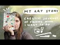 My art story creative journey of finding what i want to do kriksis motivational illustration talk