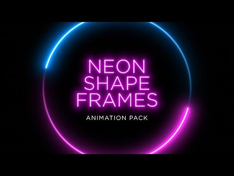 Neon Frame Loops – Shape Animations, a Background Graphic by Enchanted Studios (Thumbnail 4 of 4)