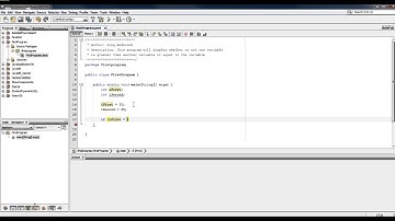 First Java Program using NetBeans