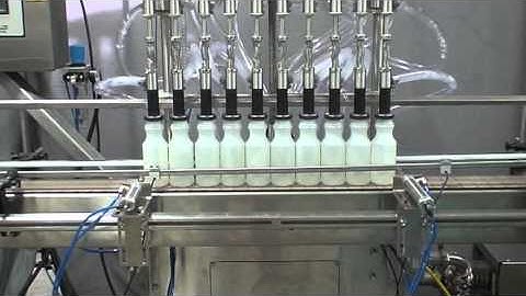 Overflow filler with bottom up filling system, manufactured by Acasi Machinery