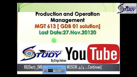 MGT613[GDB 01 Solution]