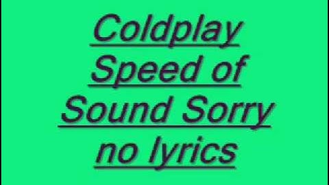 coldplay speed of sound video