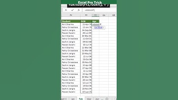 Advance Excel ProTrick - How to Get Year (DOB to Today) with DATEDIF Formula  #exceltricks #excel