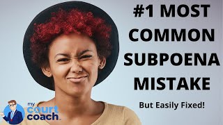 Avoid this Mistake When Issuing a Subpoena for Records! Use the Consumer Notice (Form SUBP025)