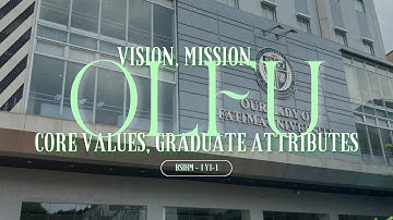 BSIHM 1 Y1-1 | OLFU Vision, Mission, Core Values, and Graduate Attributes (2024)