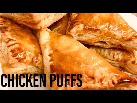 CHICKEN PUFF PASTRY RECIPE  CHICKEN PATTIES  QUICK amp EASY 