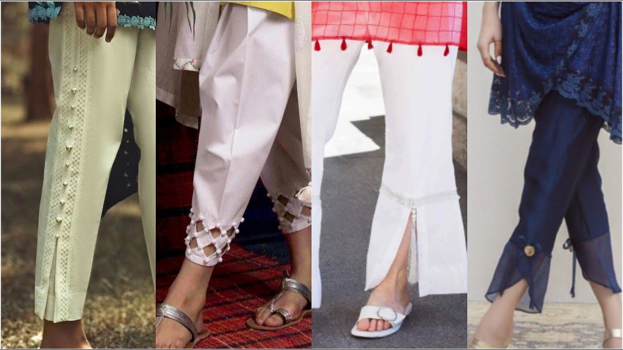 Very simple & easy to make trousers designs for women - YouTube