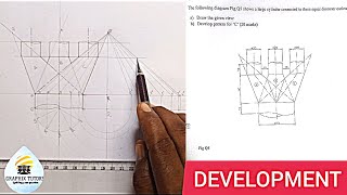 TRUNCATED OBLIQUE CONE DEVELOPMENT PATTERN IN TECHNICAL DRAWING AND ENGINEERING GRAPHICS. by Graphix tutors 136 views 1 month ago 36 minutes