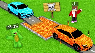 Mikey and JJ Upgrade Super Car With LAVA in Minecraft (Maizen)