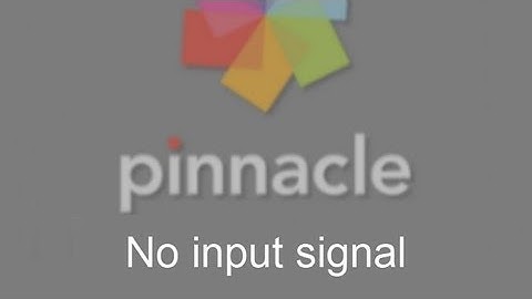 No Input Signal Detected - FIX