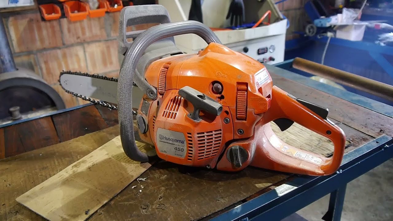 #rpgarażowo. Husqvarna 450, Bieda-remont. Problemy podczas montażu. Próba cięcia. Pierwsze wnioski.