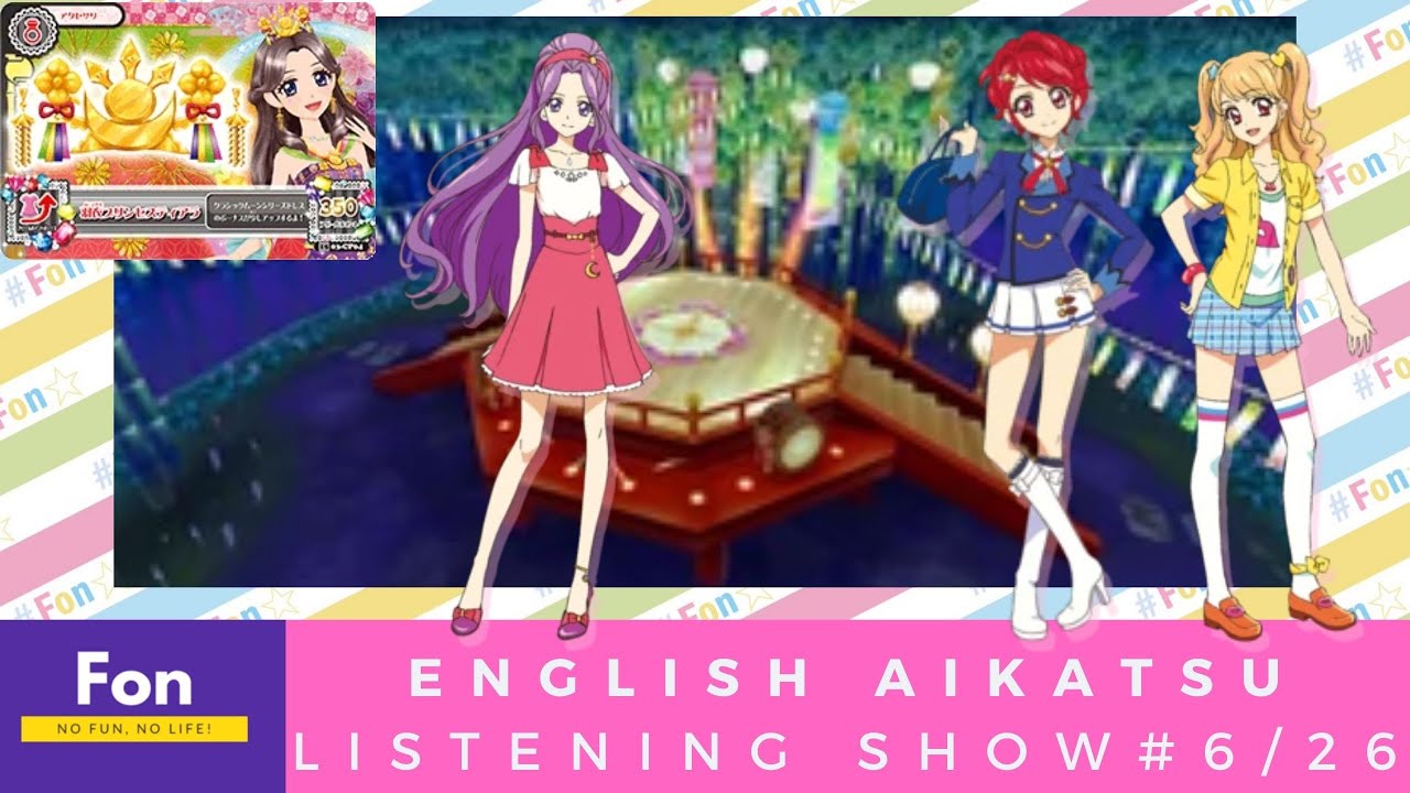 3ds Aikatsu My No 1 Stage Listening Show For 6 26 English Light Pink Day Tripper Feat Fon Youtube