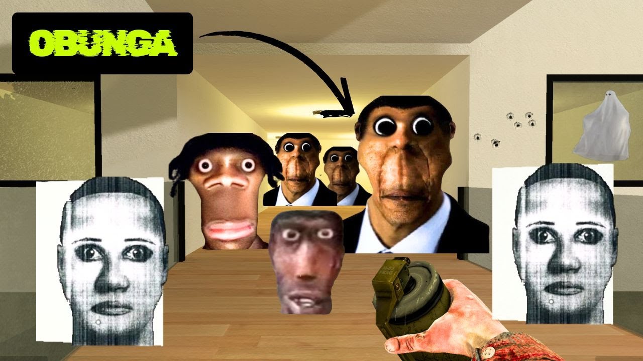 ALL KIND OF NEXTBOT OBUNGA FIGHT WITH  ME GMOD 
