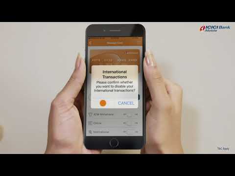 How to Block International Usage of Credit Card using iMobile Pay app?