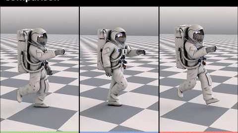 Full-body Animation of Human Locomotion in Reduced Gravity using Physics-based Control