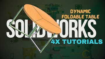 Dynamic foldable table Mechanism in solidworks | SolidWorks Furniture Tutorial | Solidworks