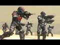 Odst platoon attacks the covenant  halo 3 npc wars