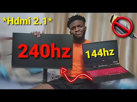 Can a Hdmi cable give 240hz? How to connect 144hz Laptop to 240hz Monitor  (Tips and Tricks Guide😍😍) 