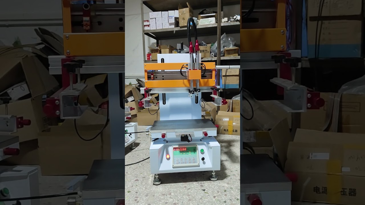 Desktop Flat Screen Printing Machine, Signage/Metal Nameplate Screen Printer Equipment