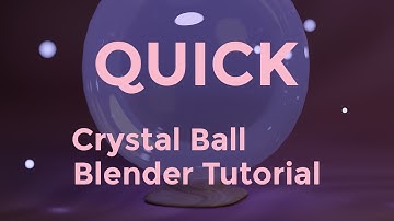 Quick Blender Tutorial: How to make a simple glowy crystal ball | PART 1