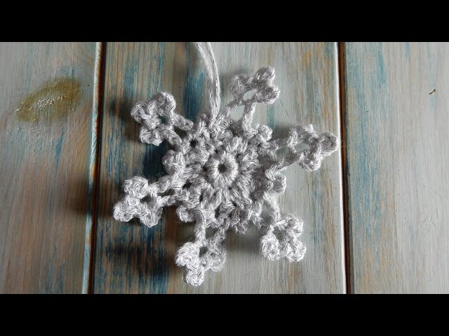 How to Crochet a Snowflake - Version 2 