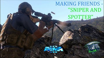 "Sniper & Spotter" Arma 3 Sniper Gameplay - Invade & Annex Clips #1 - Making Friends