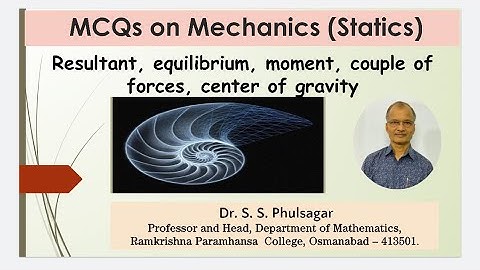 MCQs on Mechanics (Statics)