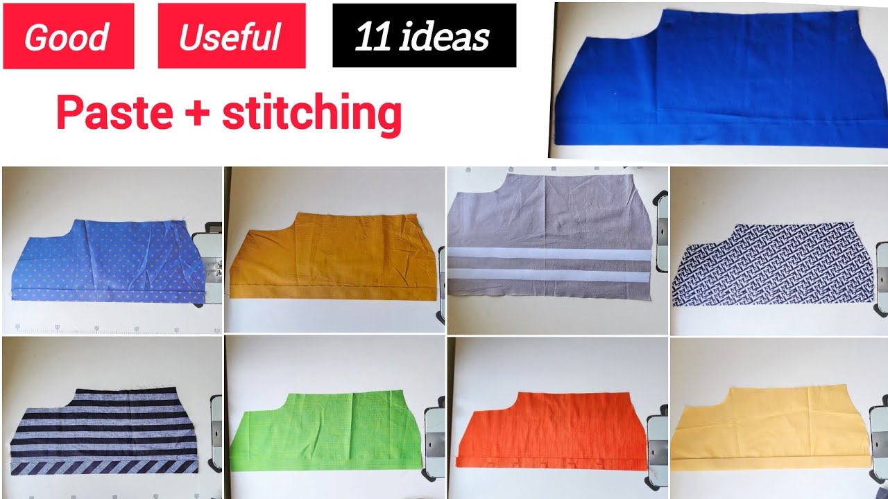11 ideas for paste+stitching in  front placket// shirt front placket stitching 11 best methods /