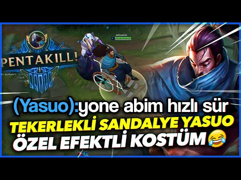 TEKERLEKLİ SANDALYELİ YASUO KOSTÜMÜ İLE PENTA ATTIM !! ÖZEL ANİMASYON EFEKTLERİ VAR | Ogün Demirci