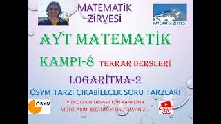 Ayt Matemati̇k Tekrar Kampi-8 Logari̇tma-2 Ösym Tarzi Yeni̇ Nesi̇l Çikabi̇lecek Soru Tarzlari