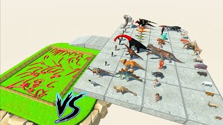 ⚡Dinosaurs Jumps into Spiderman Snake World  (Animal Revolt Battle Simulator)