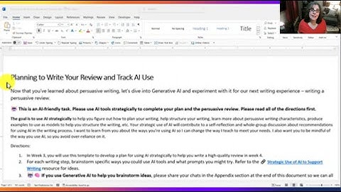 Intro Persuasive Writing with AI Experience