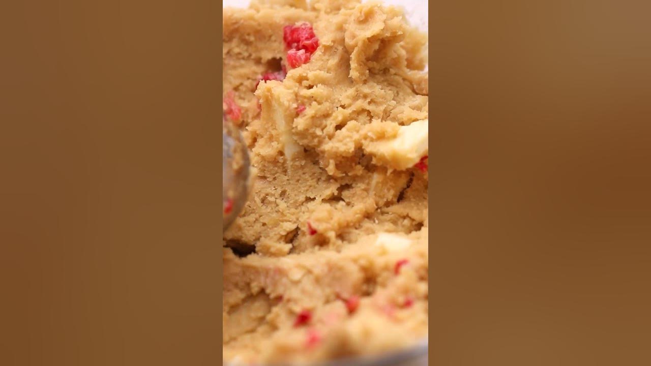 Easy White Chocolate Raspberry Cookies Recipe link in description