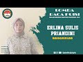 Erlina sulis priandini  bangkalan  lomba baca puisi dalam rangka hari puisi nasional 2022