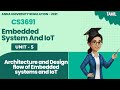 Architecture and design flow of embedded systems and IoT in tamil||CS3691||IOT||AU reg-2021.