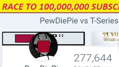🔴 LIVE PEWDIEPIE VS T-SERIES VS  SUB COUNTING | LIVE SUBSCRIBE COUNTING | T-SERIES SUBSCRIBERS |