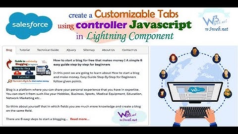 Create a Customizable Tabs in Salesforce Lightning Component Using Component Controller JavaScript
