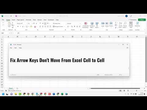 Fix Arrow Keys Don't Move From Excel Cell to Cell